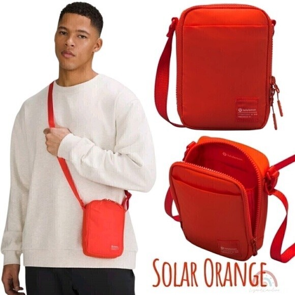 New! Lululemon Access Crossbody Bag Solar Orange 1.5L - Picture 1 of 14